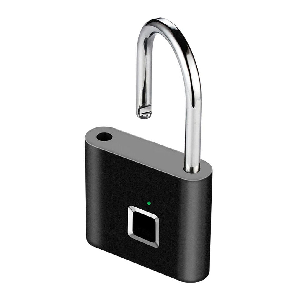 Smart Fingerprint Padlock USB Rechargeable Lock for Door Bag Suitcase Security